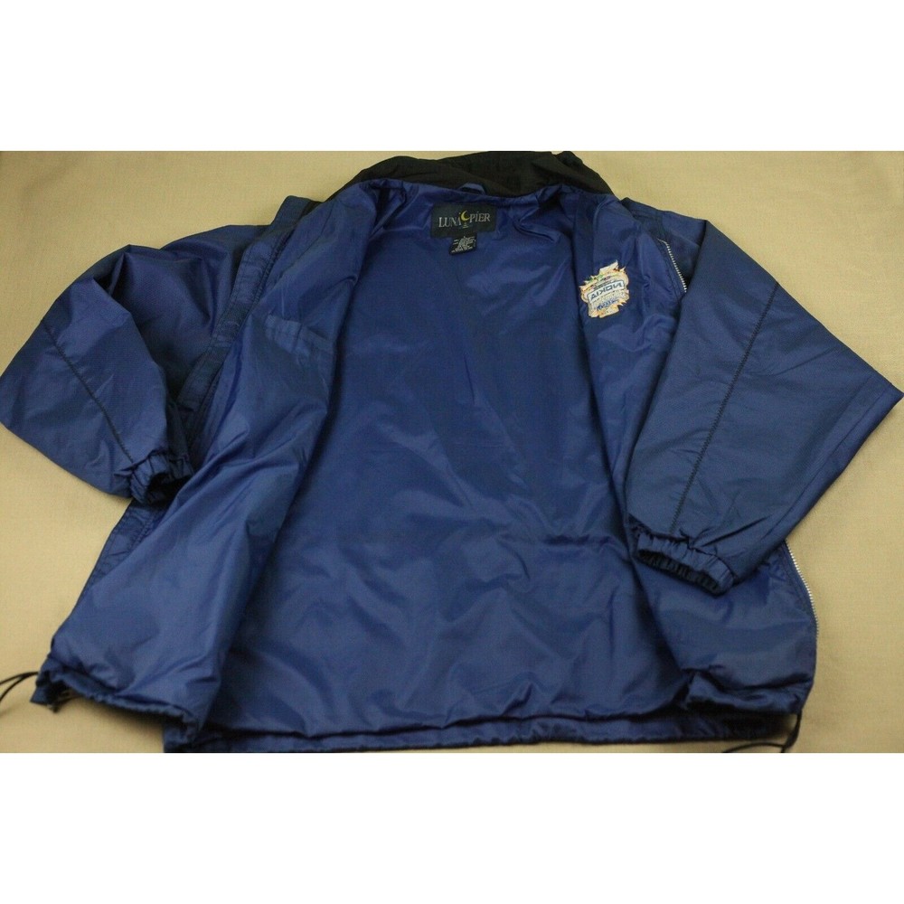 Vintage 2000 Nokia Sugar Bowl Mens Sz L Full Zip Textured Windbreaker Jacket EUC - Picture 7 of 12